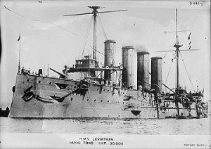 picture of hms laviathon ww1 ship and link to navy page